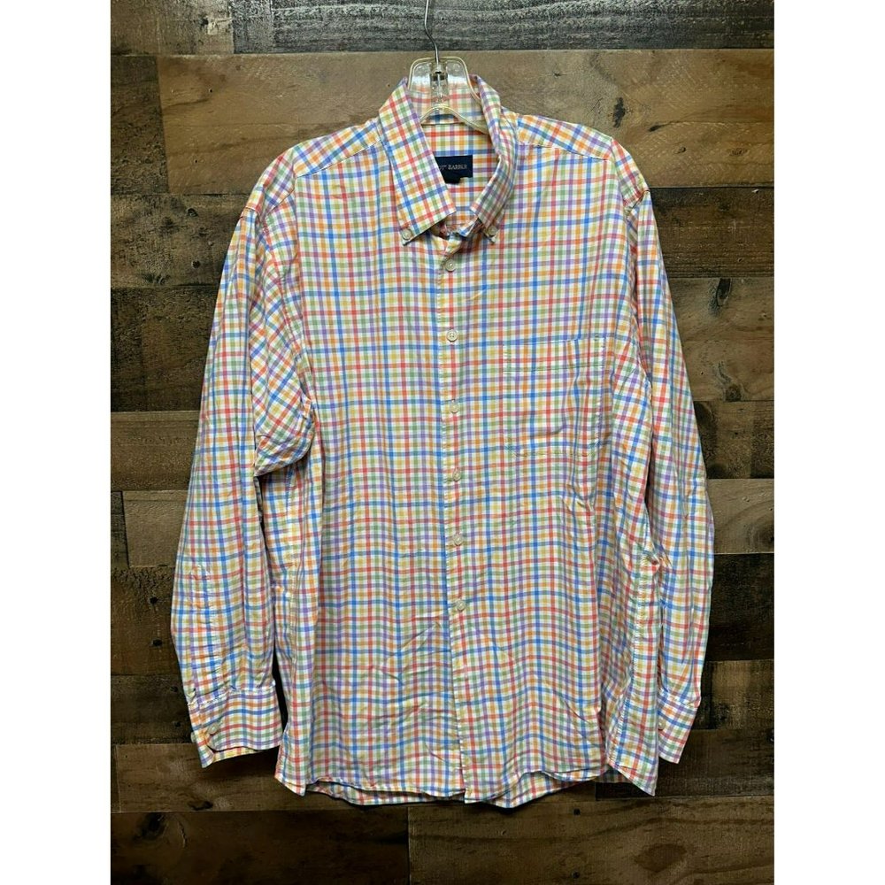 Scott Barber Men's Long‎ Sleeve Button Up Size Large